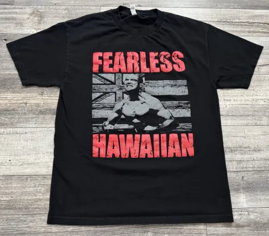 Discover BJ Penn Fearless Hawaiian T-Shirt Men's Large Black MMA UFC Short Sleeve