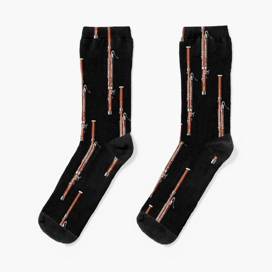 Discover Bassoon on black Socks