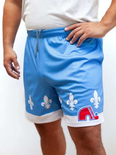Discover Quebec Nordiques Retro Alternate Mesh Hockey Shorts