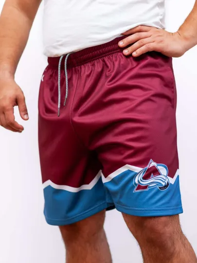 Colorado Avalanche Mesh Hockey Shorts, Gift for Fan