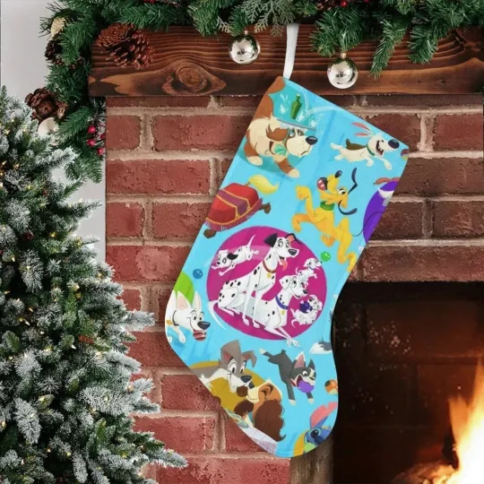Discover Personalized Disney Dogs Christmas Stocking, Stocking with Name Chimney Decor
