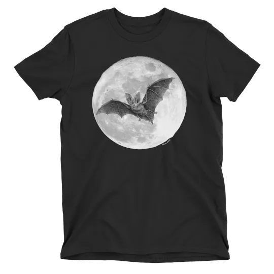 Discover Moonlight Bat T-Shirt Halloween Spooky Costume Unisex