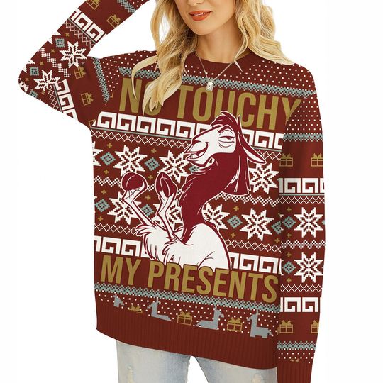 Discover No Touchy My Presents The Emperors New Groove Ugly Christmas Sweater