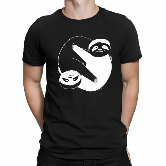 Discover Sloth Yin Yang Men's T-Shirt - Lazy Gift
