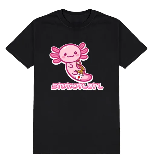 Discover Snaxolotl Axolotl T-Shirt Men’s Funny T-Shirt Meme