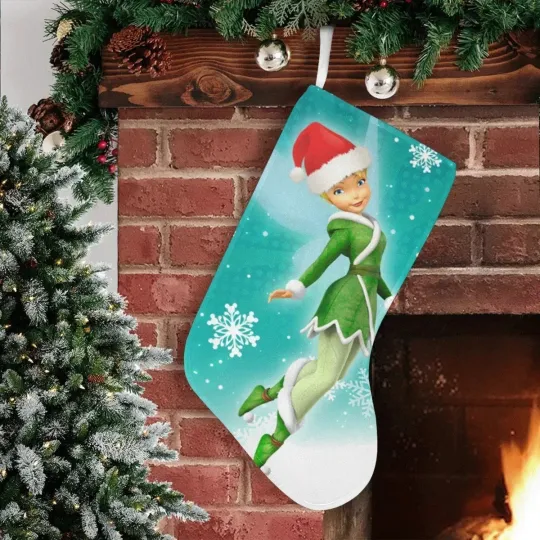 Discover Personalized Tinker Bell Christmas Stocking, Tinker Bell Stocking Chimney Decor