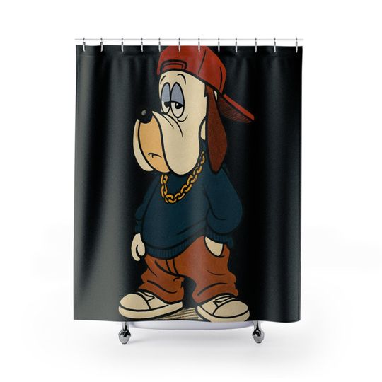 Discover Cool Cartoon Droopy Dog Shower Curtain, Unique Bathroom Decor, Fun Gift for Dog Lovers, Quirky Home Accessory, Stylish Bath Decor