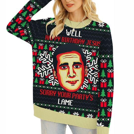 Discover Michael Scott Ugly Xmas Sweater Shirt | The Office Xmas Sweatshirt