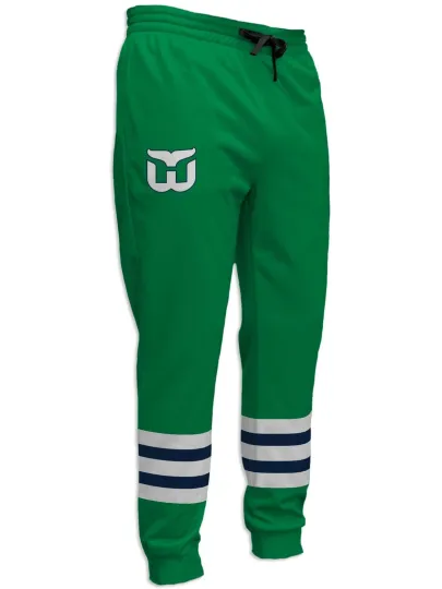 Hartford Whallers Alternate Hockey Jogger Pants, Gift for Fan