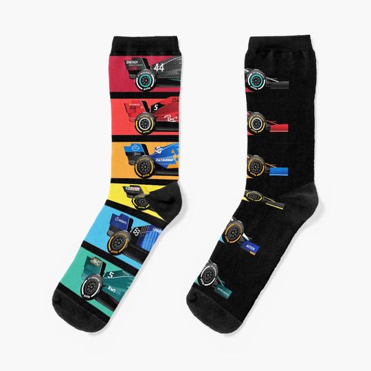 Discover Formula Racing Cars 2023 Socks