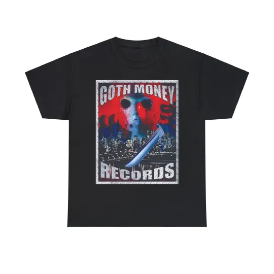 Discover Goth Money Records - Jason Logo Tee T-Shirt - Goth Money Wear Merch
