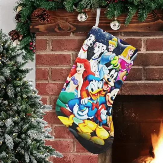Discover Personalized Disney Characters Christmas Stocking Mickey Friend Chimney Stocking