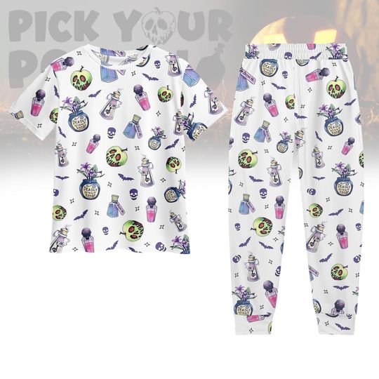 Discover Pick Your Poison Tshirt Pants Set, Oh Right That Poison Pjs, Llama Poison For Kuzco, Spooky Season Gift, Villains Cartoon Kids Pjs