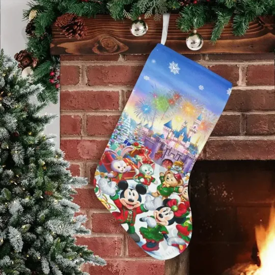 Discover Disney Characters Christmas Stocking, Mickey Friend Chimney Stocking