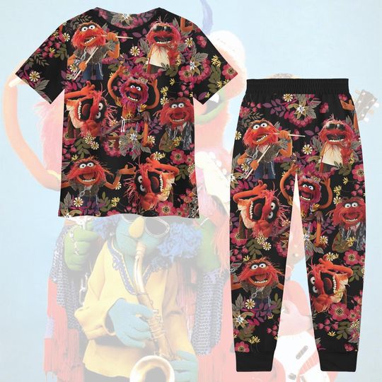Discover Halloween Animal Muppet Pajamas Set, The Muppet Tshirt, Animal Pajamas Pants, Animal Holiday Pajamas, Halloween Pajamas Set