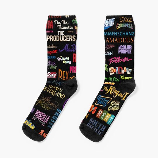 Discover Broadway Musicals Socks