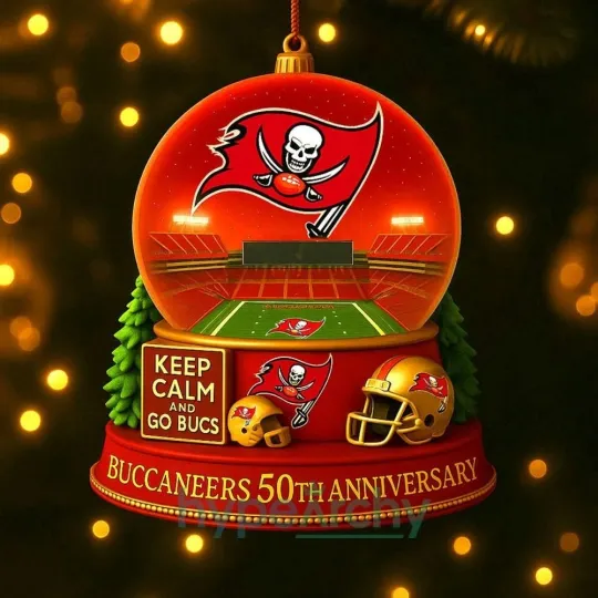 Tampa Bay Football Team Buccaneers Christmas Ornament Gift Decor