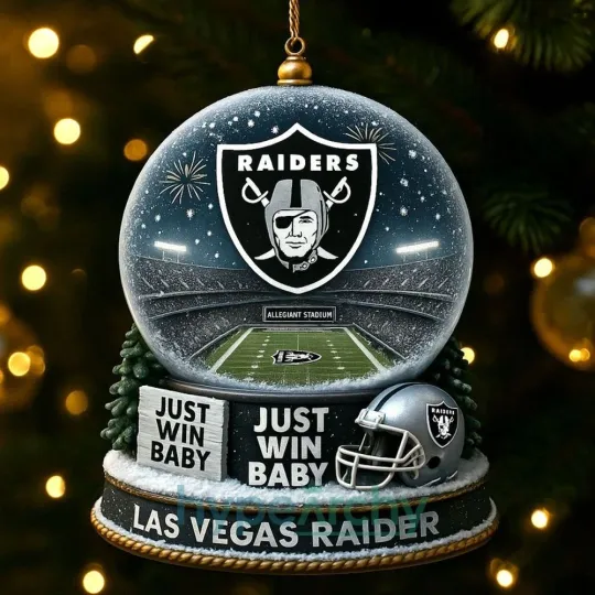 Las Vegas Football Team Raiders Christmas Ornament Gift Decor