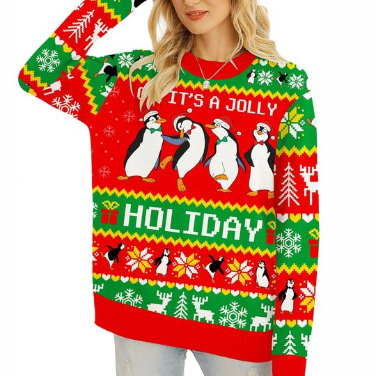 Mary Poppins Penguin Ugly Sweatshirt | Ugly Christmas Sweatshirt