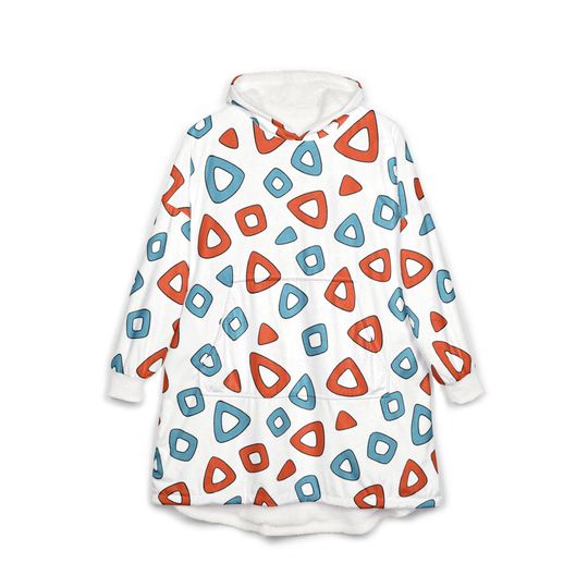 Discover Anime Hooded Blanket, Japanese Style Wearable Blanket, Cartoon Cosplay Fleece Throw, Otaku Gift for Anime Fans, Cozy Comfy Lounge Robe