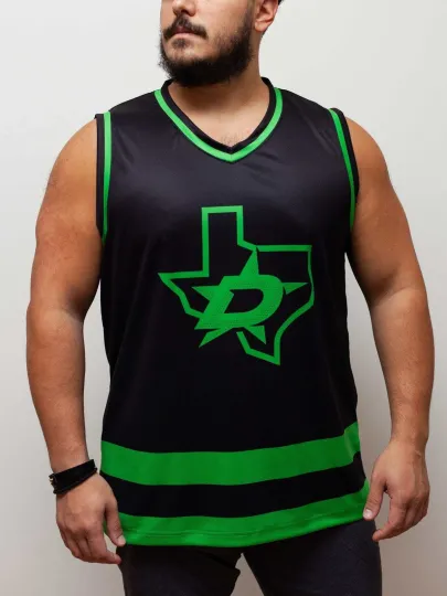 Discover Dallas Stars Blackout Alternate Hockey Tank
