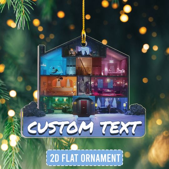 Discover Lover House Ornament,  Acrylic 2D Ornament, Custom Text Acrylic Ornaments, Trending Ornament For Christmas Gift, taylor version Christmas Ornament