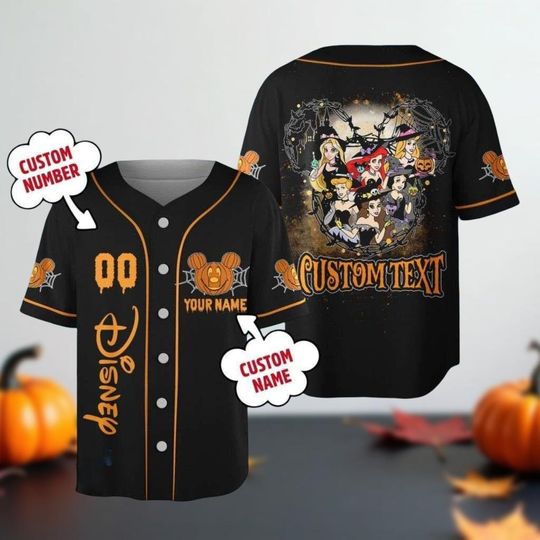 Discover Halloween Group Costume Shirt, Custom Name and Number Baseball Jersey