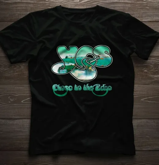 Discover Yes Band Close To The Edge Album Logo T-Shirt Black