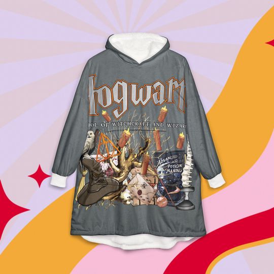 Hogwarts Cozy Unisex Hooded Blanket