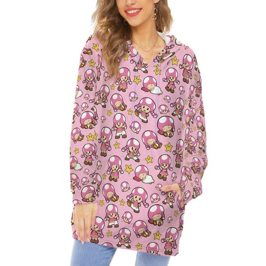 Discover Toadette Unisex Fall Winter Hoodie Blanket | Cozy Wearable Blanket |  Loungewear