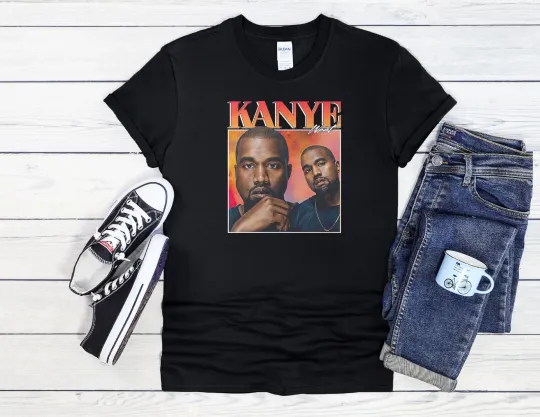 Discover Kanye West Music Legend Graphic T-Shirt Hoodie Unisex Baseball Tee