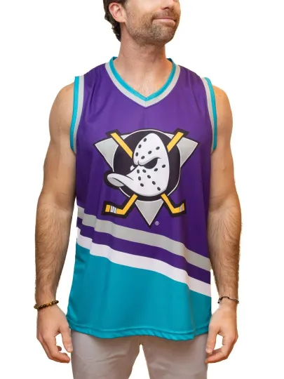 Discover Anaheim Ducks Purple Retro Alternate Hockey Tank