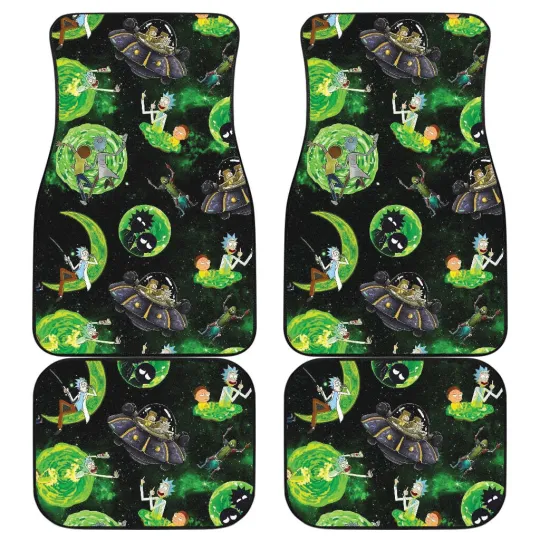 Rick and Rickandmorty Car Floor Mats Non-Slip Auto Interior Accessories