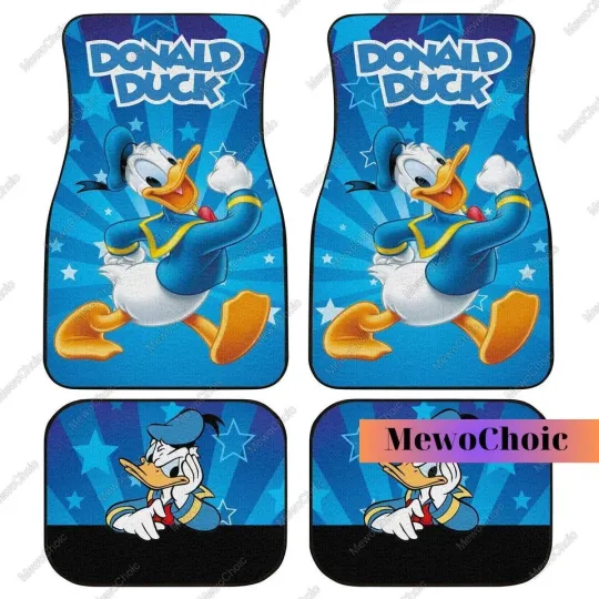 Discover Donald Duck Disney Car Floor Mat Auto Interior Accessory for Cartoon Fans