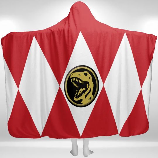 Discover Red Ranger Power Rangers Hoodie Blanket