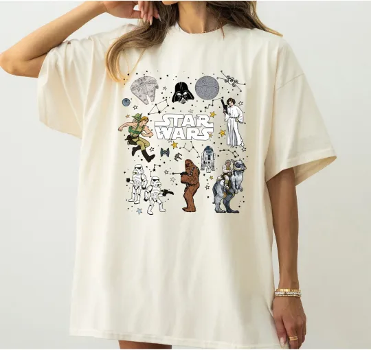 Discover Star Wars Characters Group Shot Shirt Unisex Adult Kid Shirt