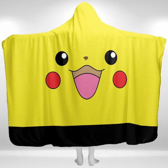Discover Cute Pika PKM Hoodie Blanket   Lover Pika PKM Hoodie Blanket   PKM Hoodie Blanket   Pika Hoodie Blanket
