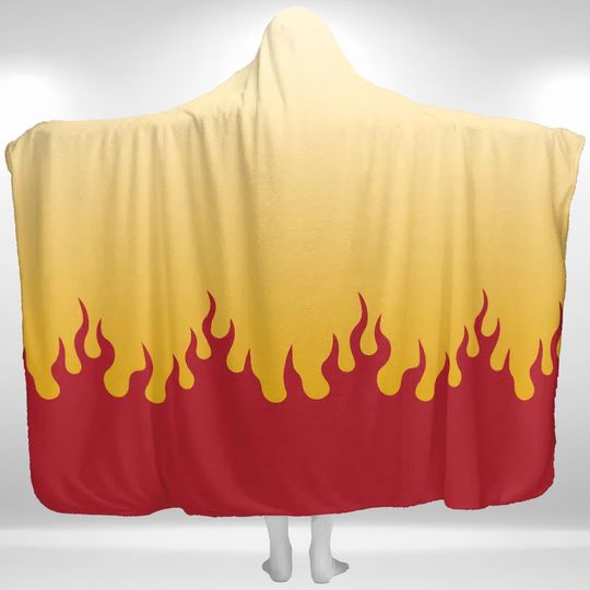 Discover Kyojuro Kyo Kyo Rengokoo Demon Hoodie Blanket, Hooded Blanket, Lover Demon Hoodie Blanket