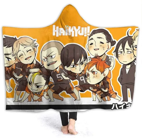 Discover Haiikyuu Hooded Blanket