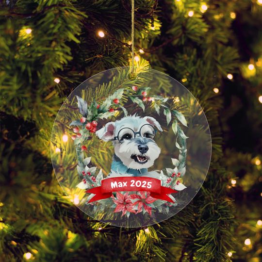 Personalized Pet Face Ornament, Custom Dog Ornament From Photos, Pet Memorial Gifts,  Gifts For Pet Lovers, Christmas Gifts
