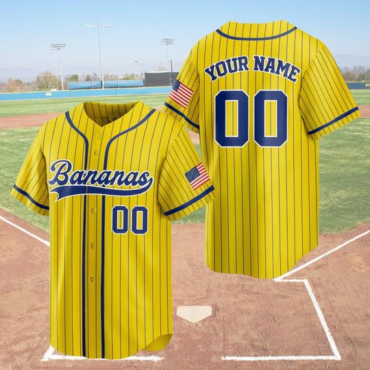 Discover Custom Baseball Jersey, Funny Banana Baseball Jersey, Gift For Savannah Baseball Fan