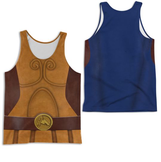 Hercules Tank Top, God Hercules Unisex Costume, Disney World Animation Running Cosplay, Disneyland Outfits, runDisney 10K Marathon Shirts