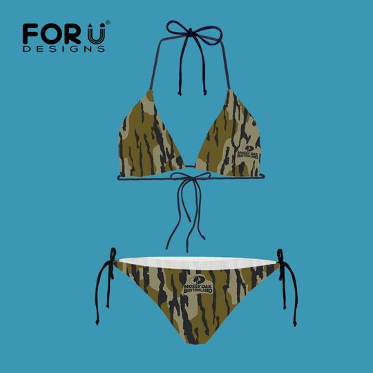 Mossy Oak Bottomland Original Camo - Strappy Bikini Set