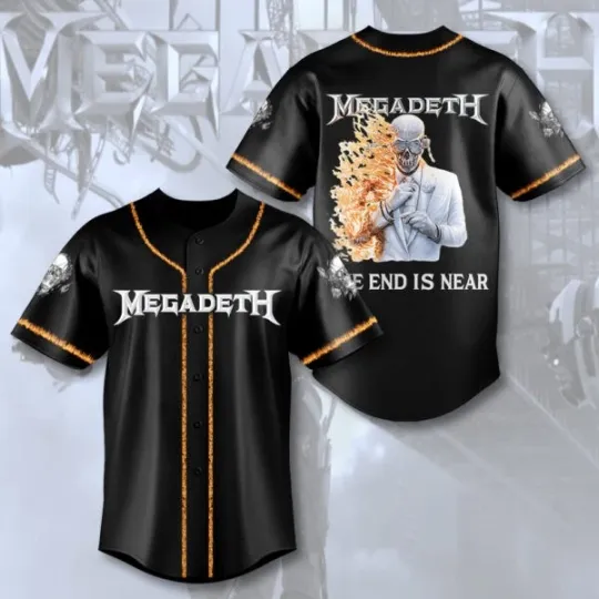 Megadeth Band Baseball Jersey