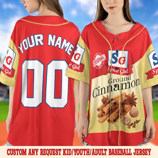 Discover Spice Girl Halloween Costume Baseball Jersey,Spice Girl Group,Group Matching Halloween Spice Girl Halloween,Group Condiment Shirts UN1O05