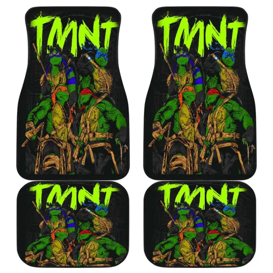 Discover Teenage Mutant Ninja Turtles Car Floor Mats Cartoon Auto Accessories for Turtle Fans