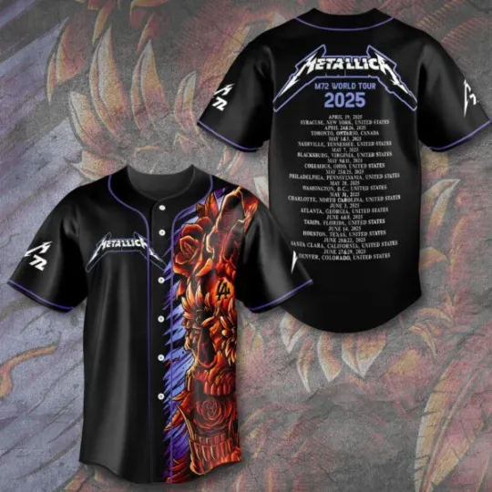 Discover MET Band Baseball Jersey Tour 2025