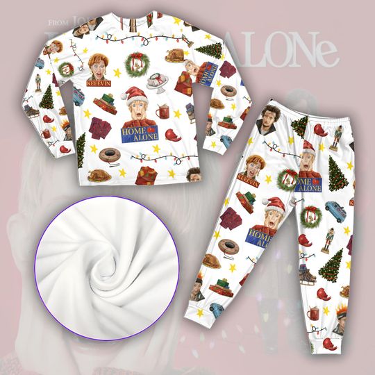 Discover Home Alone Kids Pajamas  Matching Family Christmas Pajama Set, Funny Holiday PJs for Kids & Adults, Christmas Kevin Mccallister Pajamas Set