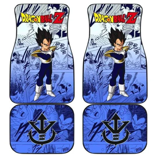 Vegeta Car Floor Mats Dragon Ball Z Anime Gift Mixed Design For SUV Sedans