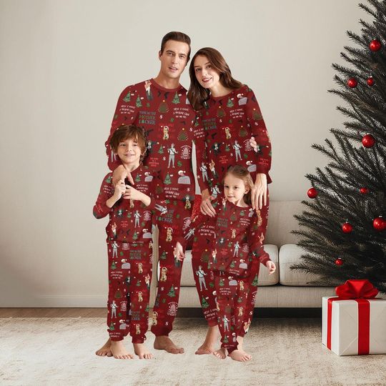 Die Hard Christmas Family Pajamas Set, Nakatomi Plaza Matching Pajamas, Yippee Ki Yay Shirt Pants, 90s Movie Xmas Tee, Holiday Gift